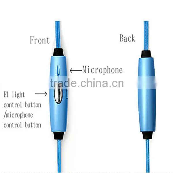 new wholesale fashionable led light earphone and headset with led light