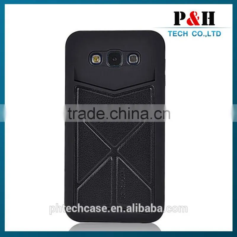 hot new products for 2015 leather flip case for samsung galaxy e7 cover