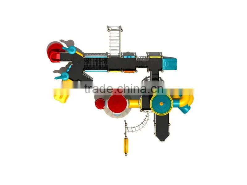 Plastic Rocket Playgrounds Slides For Kids/plastic playground