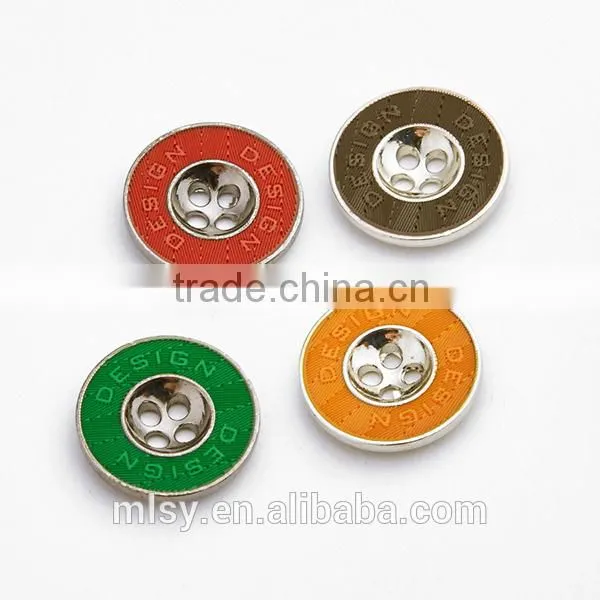 2015 new arrival metal sewing gold button for clothing and coat
