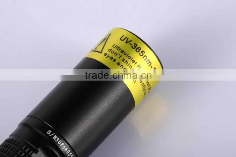 Extremely high performance 365nm UV Flashlight from China NO.1 UV flashlight manufacturer Tank007