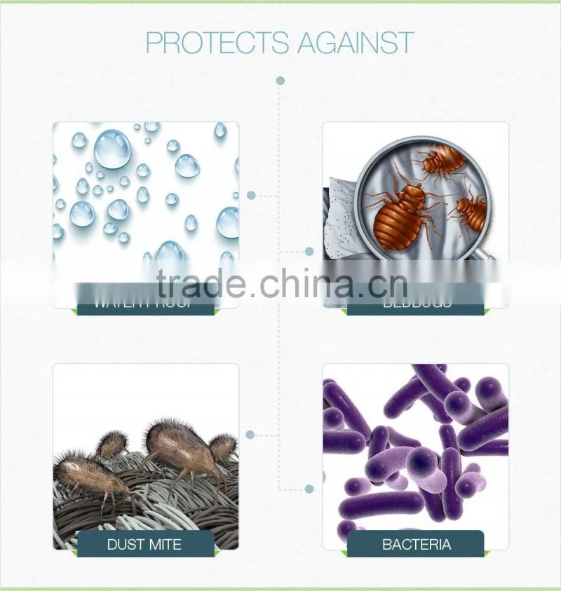 Quilted Waterproof Hypoallergenic BedBug Mattress Pad Cover Protector