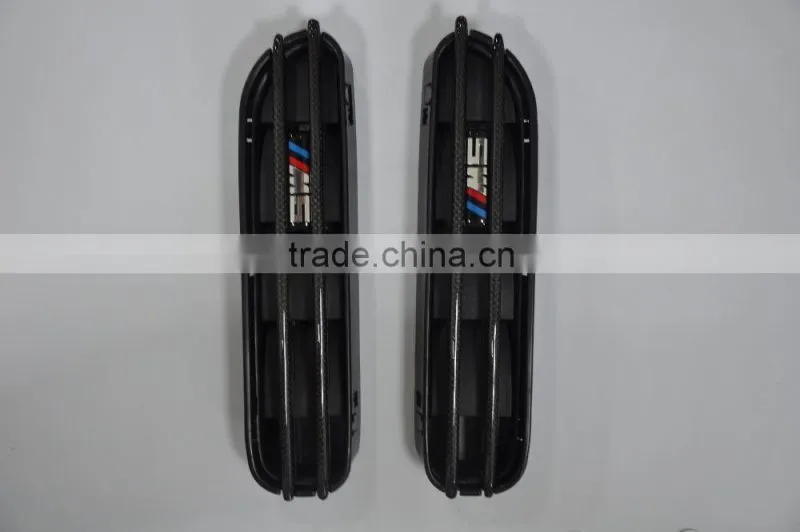 For BMW 5 Series E60 E61 M5 Side Fender ABS Matte Black Side Grills Side Vent
