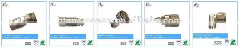 DIN Male Connectors for 1/2" Cable rf coaxial connectors din type