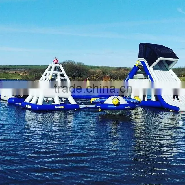 Water Park Slide Tubes Inflatable Water Obstacle Course For Kids/Adults In Amusement Park