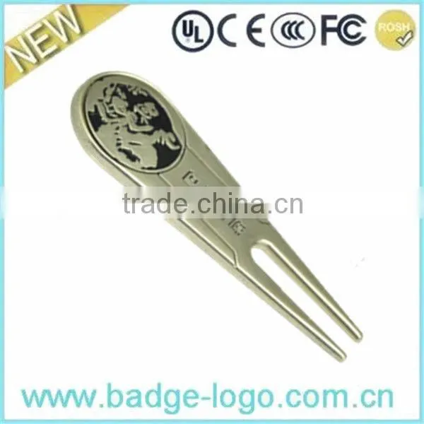 Golden Custom Die Casting Divot Tool Ball Marker