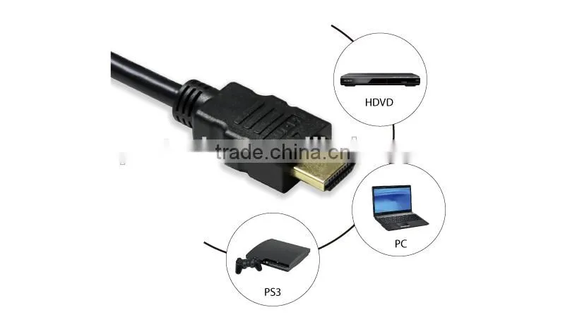High speed HDMI cable for 3D China supplier PS4 WIFI wireless 1m 2m 3m 4m 5m