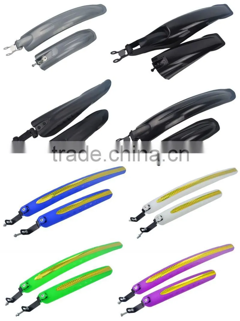 MTB bicycle mudguards 357 wholesale price fashionable lightweight durable plastic bicycle mudguards bicycle parts