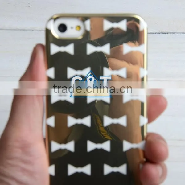 C&T Ultra Thin Plating Mirror Hard Back Cover for iPhone SE