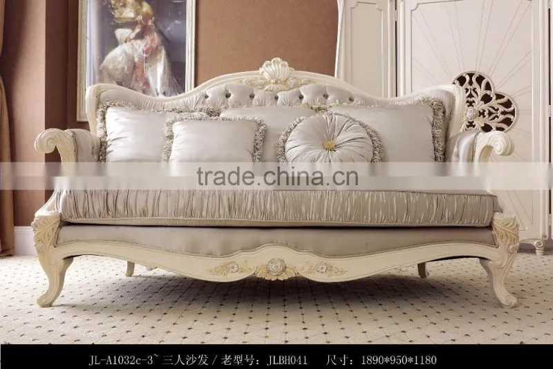 European style Solid wood living room furniture sofa sets Tea table
