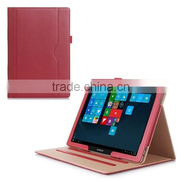 Newest Multi-View Stand PU Leather Folio Case for Samsung Tab Pro S