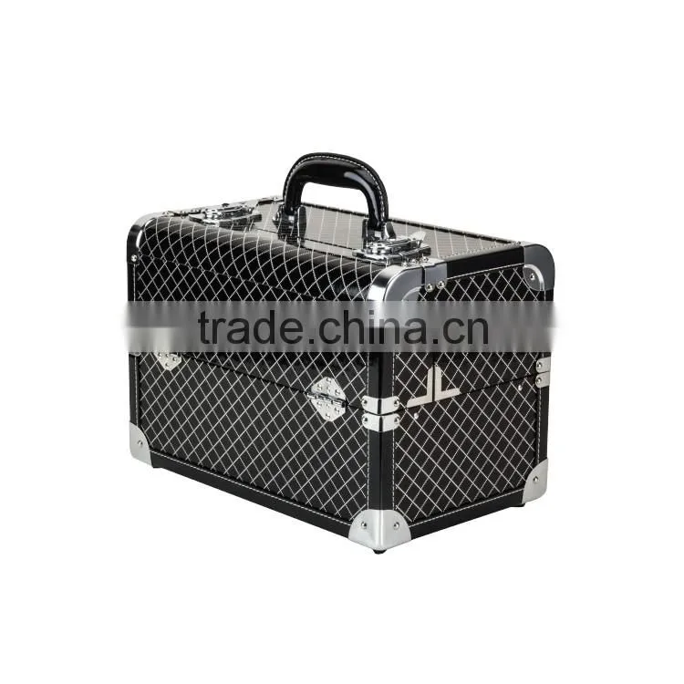 JL-676 Three Layers New Design Durable Professional Soft Side Makeup Case,Beauty Cosmetic Case,Cosmetic Display Case With Drawer