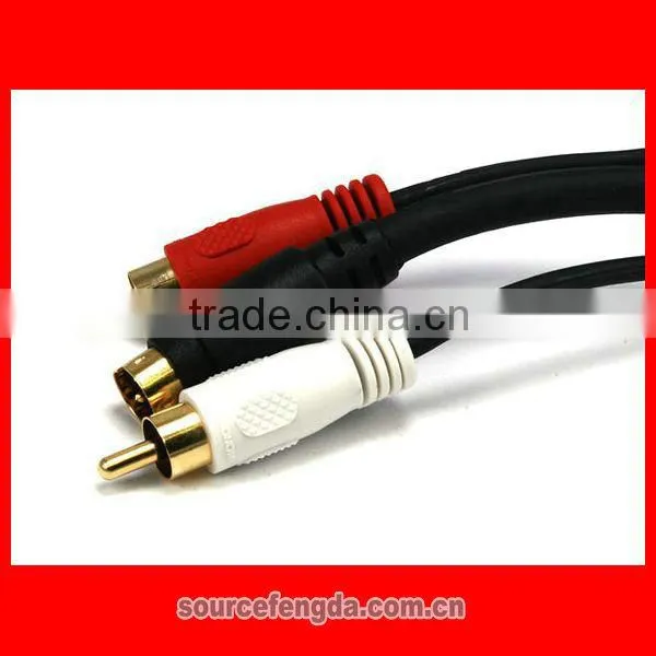 high quality A/V cable Gold plated / S-Video RCA cable