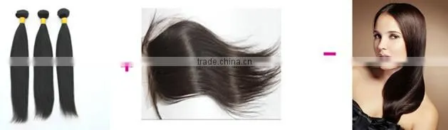 3PCS Hair Weft and Lace Closure, Factory Price, Virgin Brazilian Bodywave Hair Weaving
