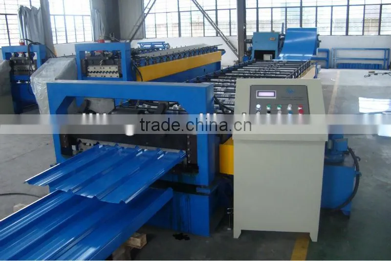 820 high quality corrugate cold bending color steel roll forming machine