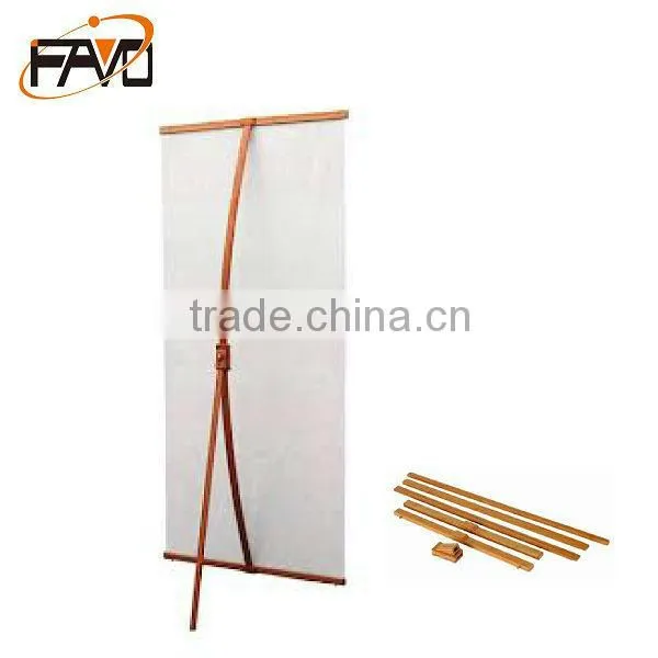 Bamboo Roll Up Banner Stand, Bamboo Display Stand, Bamboo Display Shelf