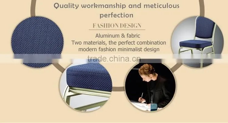 High quality hotel furniture elegant wholesale steel stackable banquet chairs