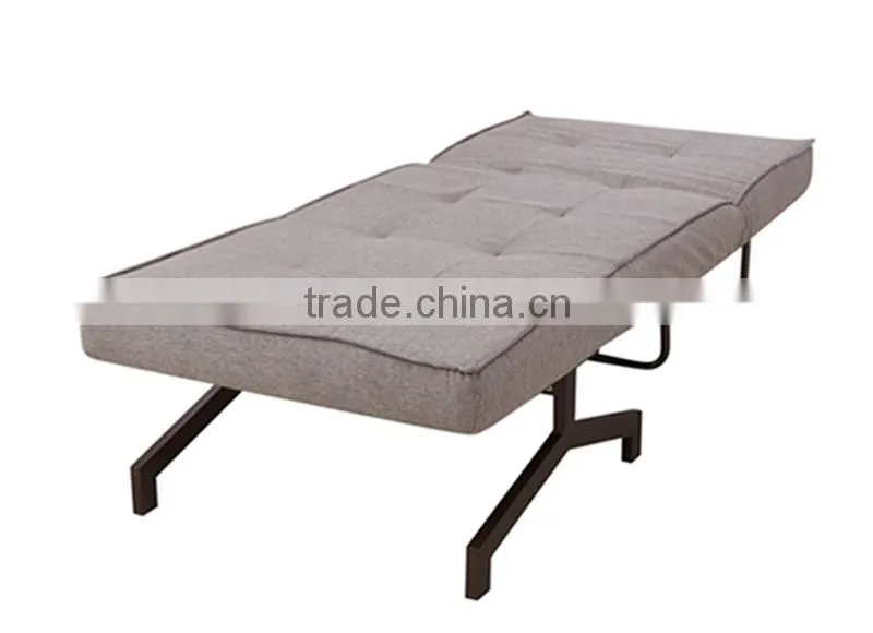 gray fabric cheap functional folding sofa bed folding single bed