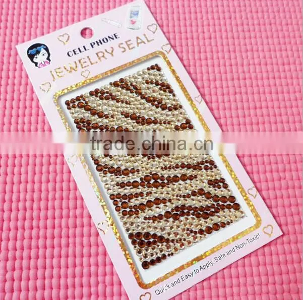 Mobile phone sticker hinestone stone sticker Crystal sticker
