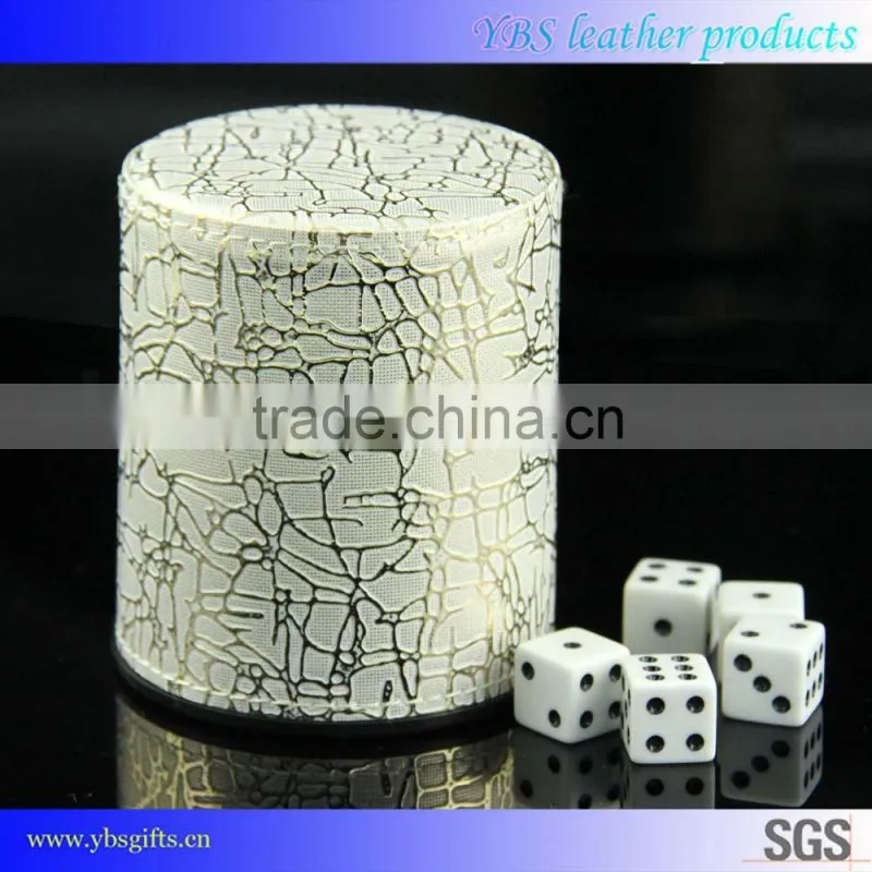 Largest china Supplier PU Leather Dice Cup for entertainment