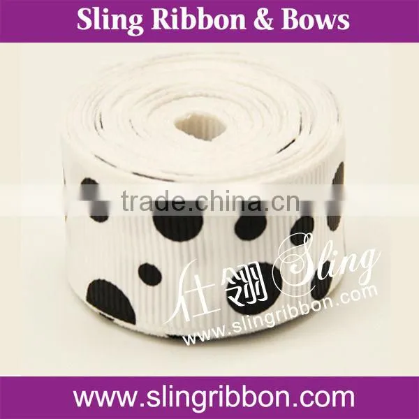 1.5 inch 38mm polka dot grosgrain ribbon