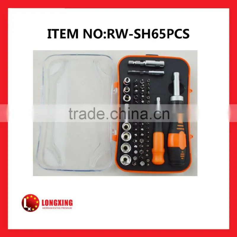 Factory Supply High quality65 pcs quick release precision screwdrivers socket set