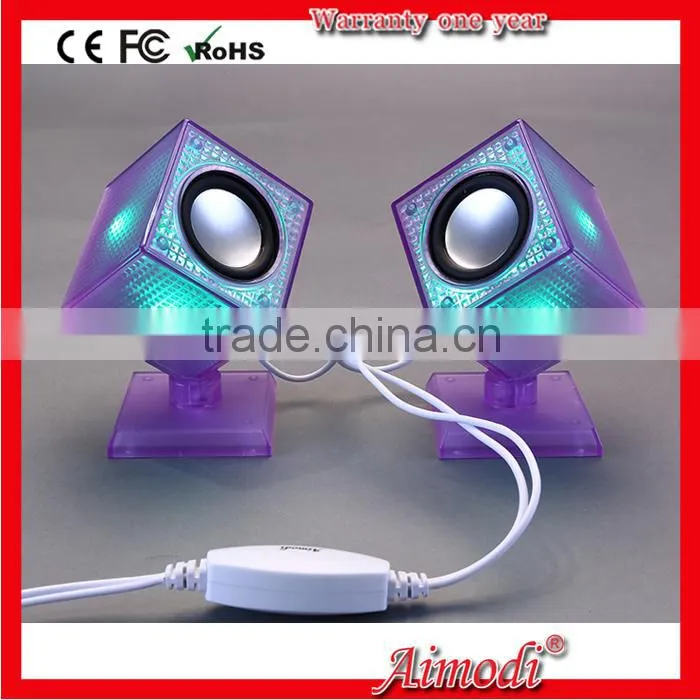 USB Power 2.0 Mul timedia Computer Speaker,2*3w multi-media audio speaker for computer
