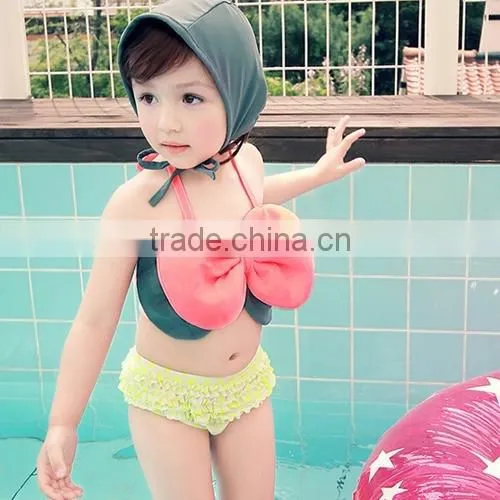 2016 lovely new stylish watermelon Polka Dot girls bathing suit ,girl bikini swimsuit Wear