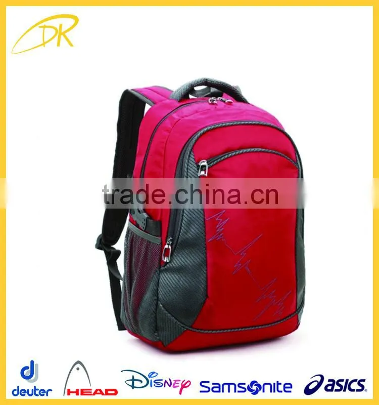 Black simple design Korean Backpack for high school student
