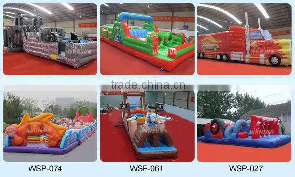 Outdoor playground commercial giant inflatable sports games inflatable tumble track