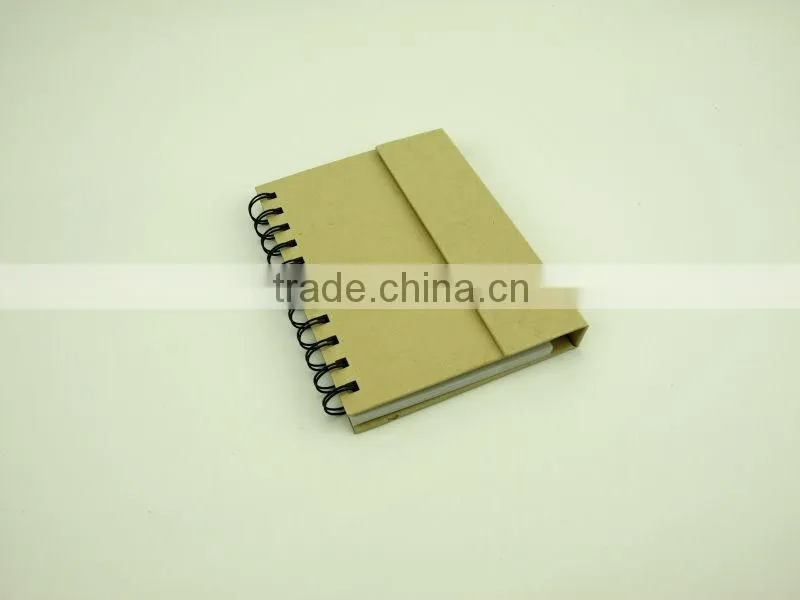 kraft cover magnet spiral combine notebook
