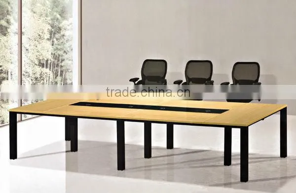 Steel base small meeting table