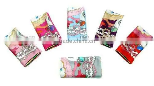 Laday's Fashion Print Customer Brand Silk Scarf
