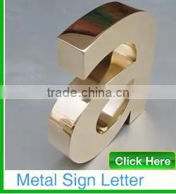 High Custom Stainless Steel Frontlit & Backlit Led Letter Sign