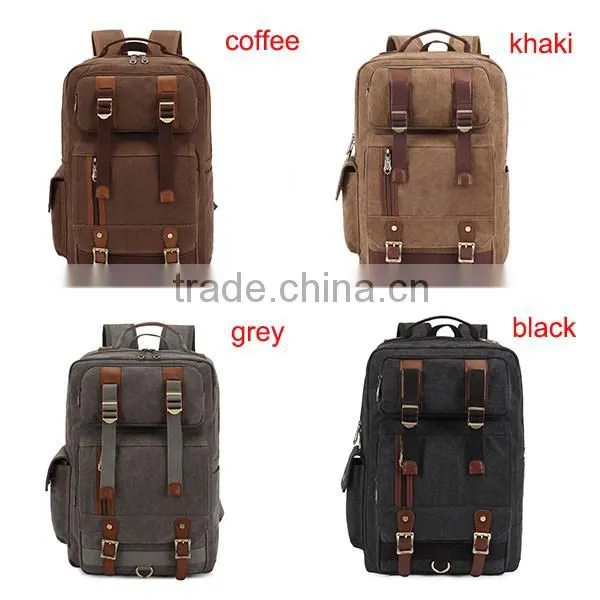 Vinrage Style Wholesale Custom Brand Logo Canvas Backpack FS261