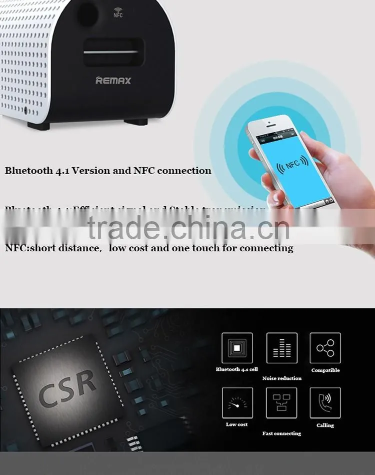 REMAX RB-H1 portable wireless bluetooth speaker for mobile phone