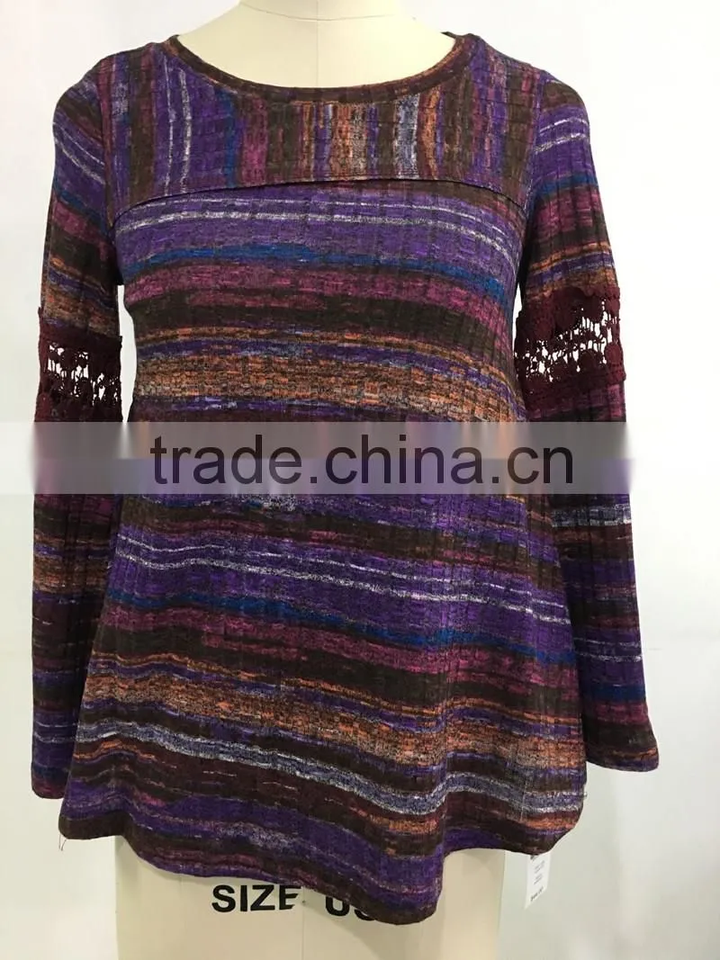 Women knitted long jacket