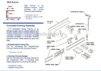 Galvanized stud and track