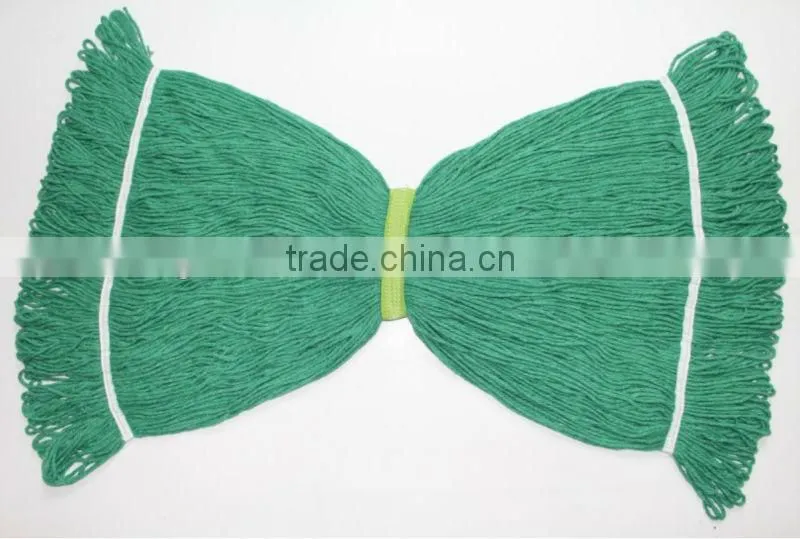 Floor blue microfiber cotton mop head