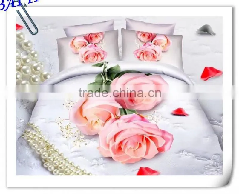 4 pcs home textile cotton bedding set blanket cover 3d duvet cover set bed linen set made in China