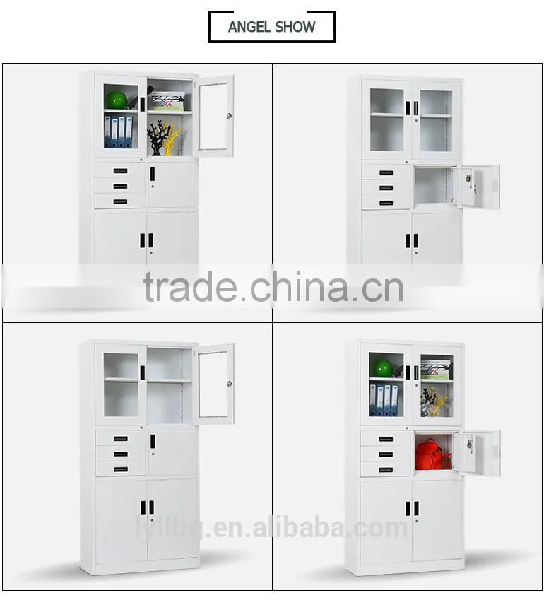 Steel KD Furniture Metal Combination Cupboard with Drawers