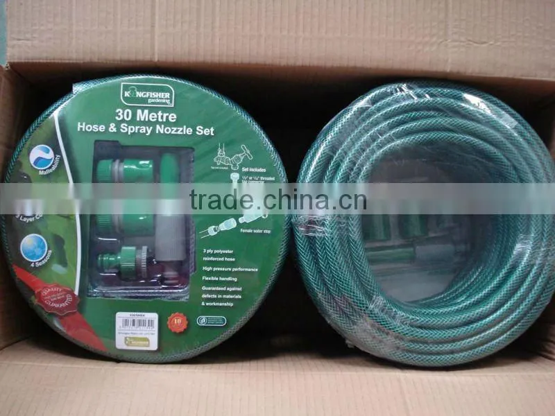 Good quality 5/8'' 1/2'' colorful flexible PVC garden hose soft water hose