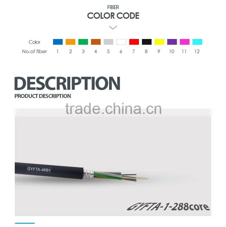 Good Raw Material Anti-Aging Gyfta 3Mm Plastic Fiber Optic Cable