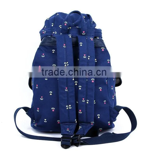 Small flower printed backpacks
