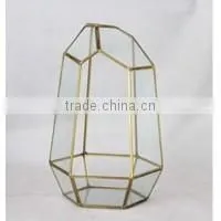 LGJ040 wedding party decoration glass candle holder with lid