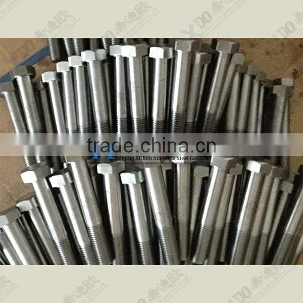 Nickel alloy 625 / 2.4856 stainless steel hex bolt&nut size M42 alloy600/2.4816