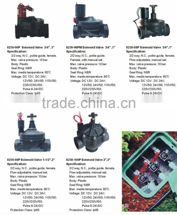 High Quality Plastic Solenoid Valve for Irrigation system