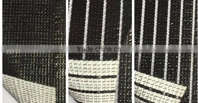 Black white Sun shade curtain for greenhouse