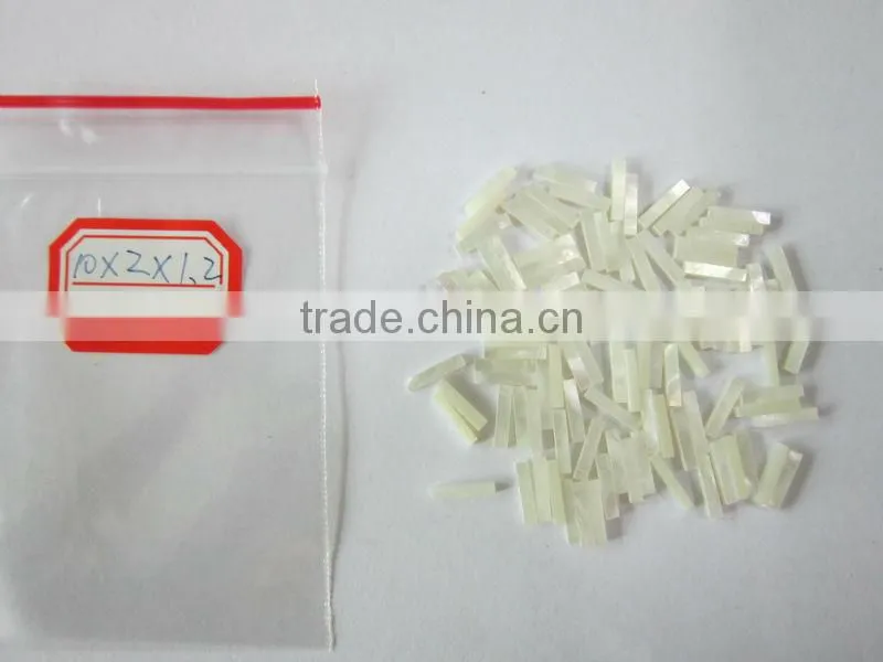 square cut thick white MOP shell blank inlays