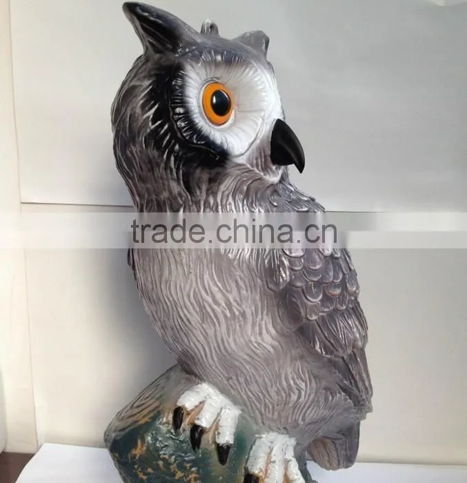 OEM blow molding plastic owl hunting decoys,owl decoration.